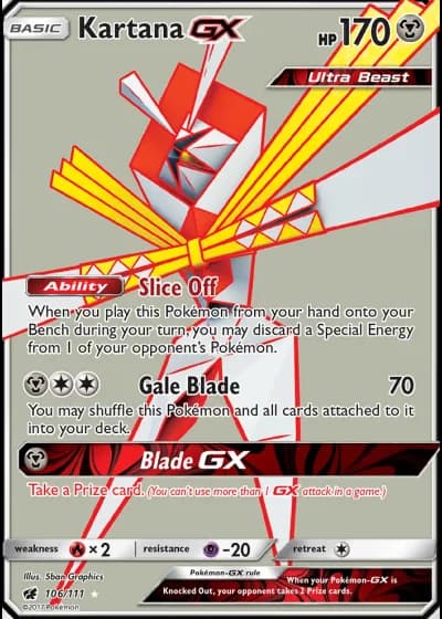 Kartana GX #106/111 — Crimson Invasion