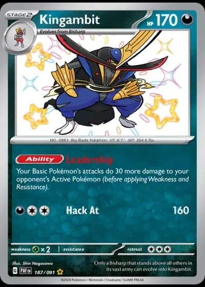 Kingambit #187/91 — Paldean Fates