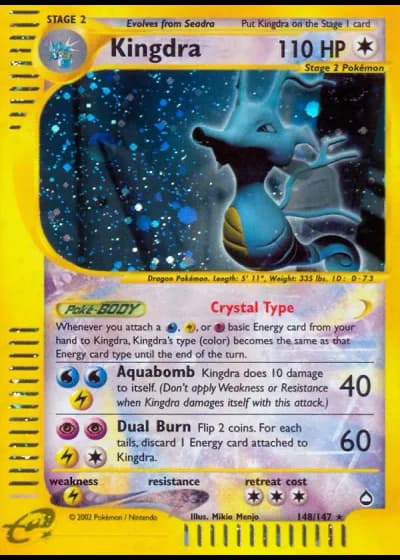Kingdra #148/147 — Aquapolis