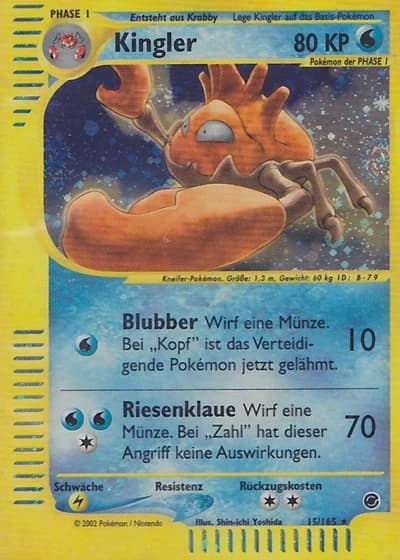 Kingler #15/165 — Expedition