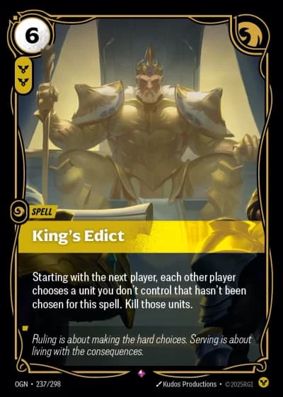 King's Edict #237/352 — Origins