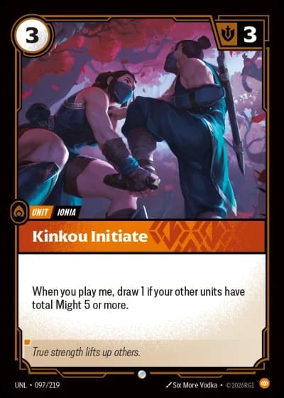 Kinkou Initiate #097/308 — Unleashed