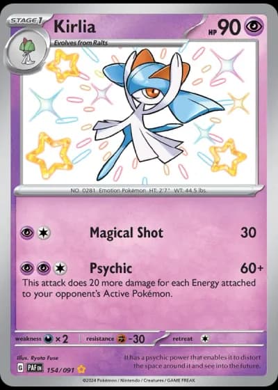 Kirlia #154/91 — Paldean Fates
