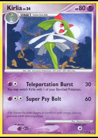 Kirlia #51/127 — Platino