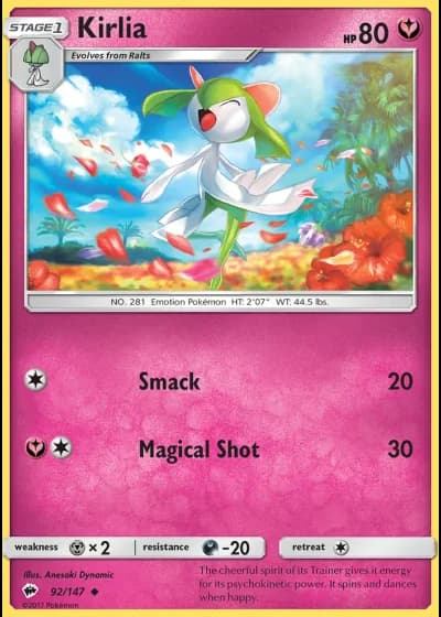 Kirlia #92/147 — Burning Shadows