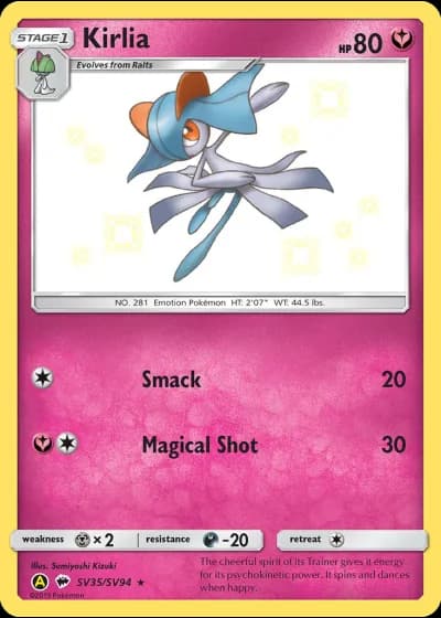 Kirlia SV35/94 — Shiny Vault (Hidden Fates)