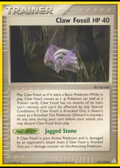 Klauenfossil #91/110 — EX Holon Phantoms