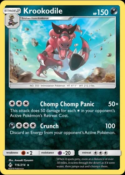 Krookodile #116/214 — Unbroken Bonds