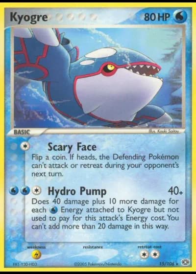 Kyogre #15/106 — Emerald