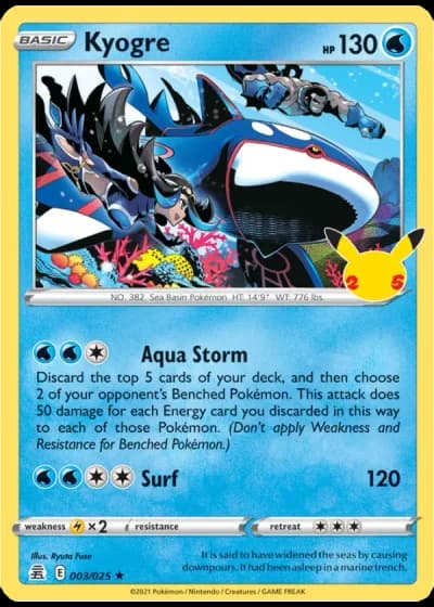 Kyogre #3/25 — Celebrations