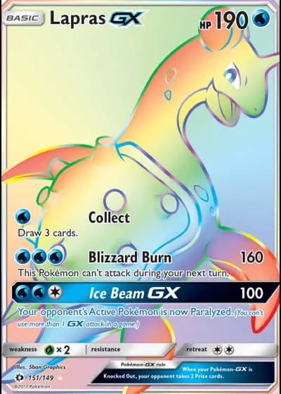 Lapras GX #151/149 — Sun & Moon