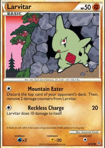 Larvitar #50/95 — Unleashed
