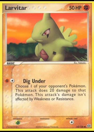 Larvitar #52/106 — Emerald