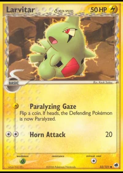 Larvitar #52/101 — EX Dragon Frontiers