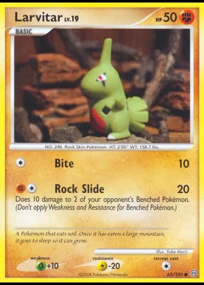 Larvitar #63/100 — Stormfront