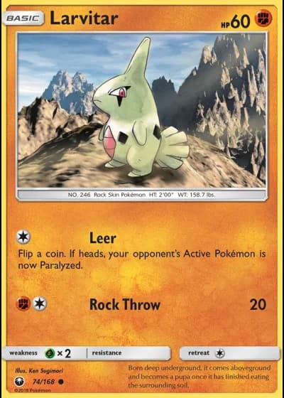 Larvitar #74/168 — Celestial Storm