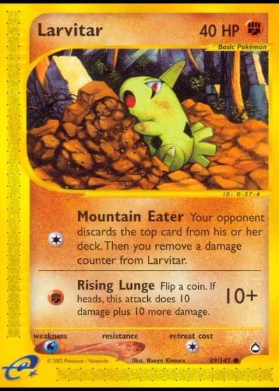 Larvitar #89/147 — Aquapolis