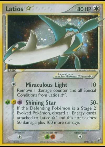 Latios Gold Star #106/107 — EX Deoxys