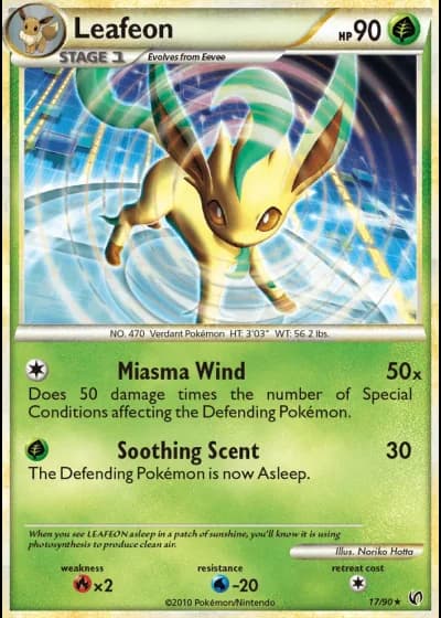 Leafeon (Prerelease) #17/90 — Undaunted