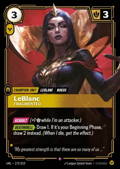 LeBlanc, Fragmented #172/308 — Unleashed