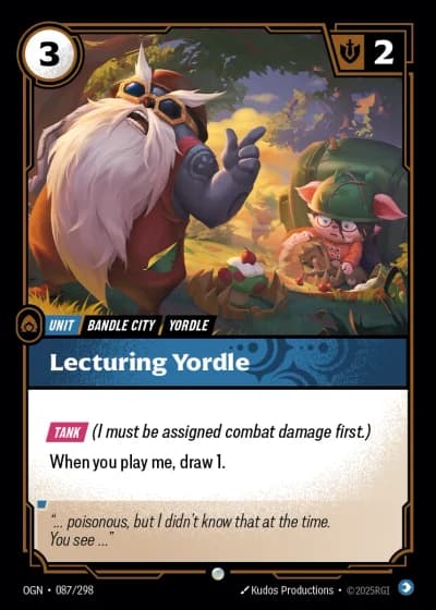 Lecturing Yordle #087/352 — Origins