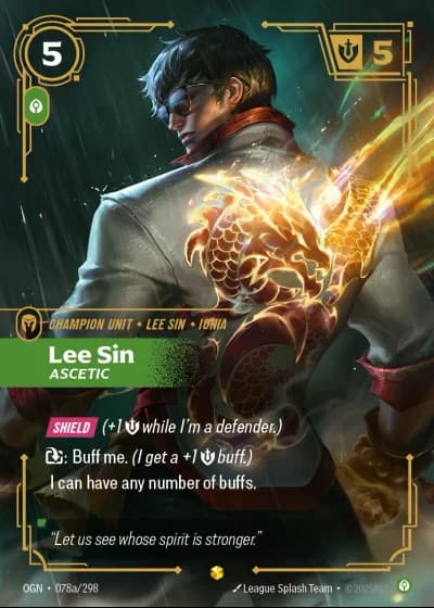 Lee Sin, Ascetic #078a/352 — Origins