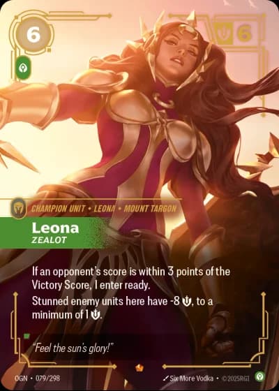 Leona, Zealot #079/352 — Origins