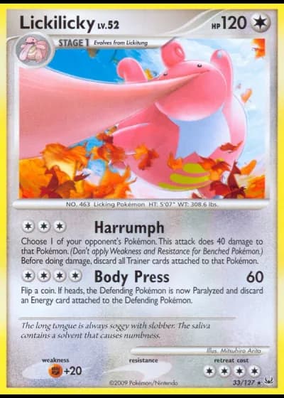 Lickilicky #33/127 — Platinum