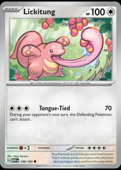 Lickitung #108/165 — 151