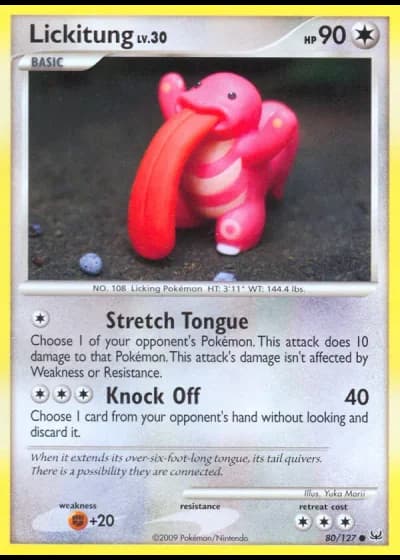 Lickitung #80/127 — Platino