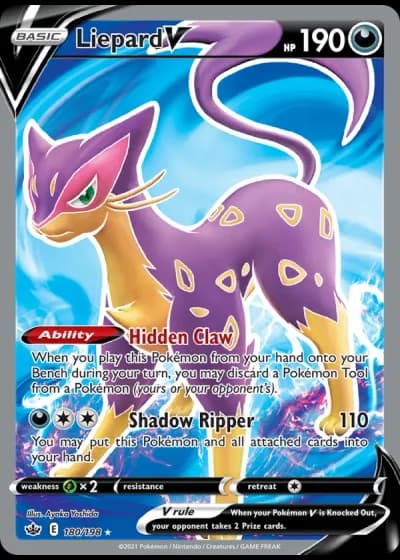 Liepard V #180/198 — Chilling Reign