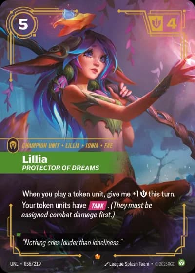 Lillia, Protector of Dreams #058/308 — Unleashed