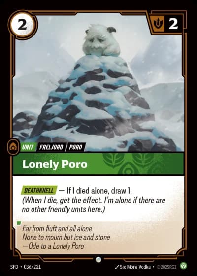 Lonely Poro #036/303 — Spiritforged