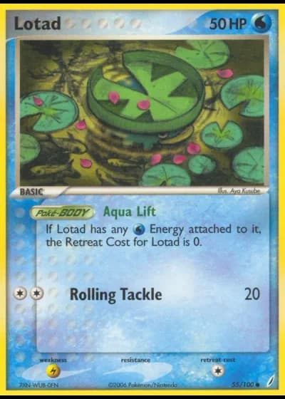 Lotad #55/100 — EX Guardiani dei Cristalli