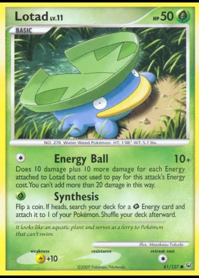 Lotad #81/127 — Platinum