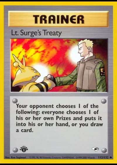 Lt. Surge's Treaty #112/132 — Gym Heroes