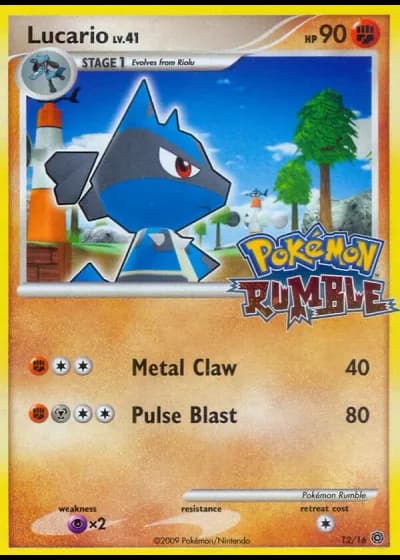 Lucario #12/16 — Pokémon Rumble