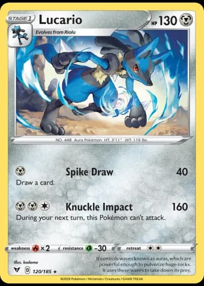 Lucario #120/185 — Vivid Voltage