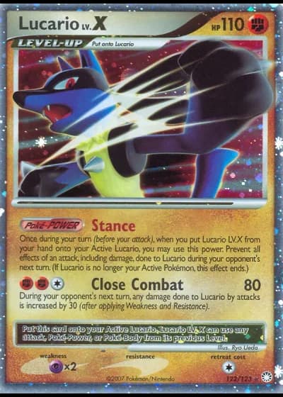 Lucario LV.X #122/123 — Mysterious Treasures