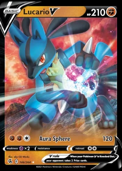 Lucario V #146/264 — Fusion Strike