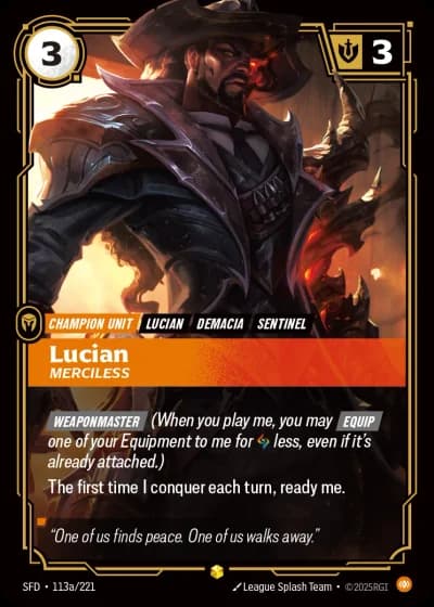 Lucian, Merciless #113a/303 — Spiritforged