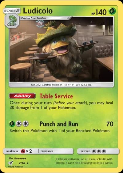 Ludicolo #2/18 — Detective Pikachu