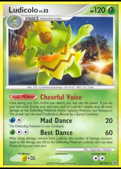 Ludicolo #34/127 — Platinum