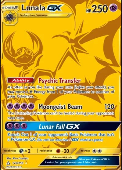 Lunala GX #172/156 — Ultra Prism