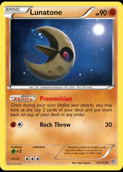Lunatone #73/135 — Plasma Storm