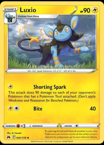 Luxio #042/159 — Crown Zenith