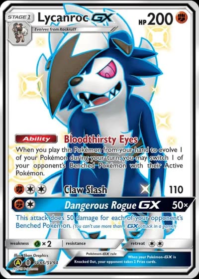 Lycanroc GX SV66/94 — Shiny Vault (Hidden Fates)