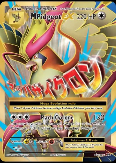 M Pidgeot EX #105/108 — Evolutions