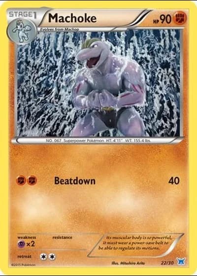 Machoke #22/30 — XY trainer Kit (Latios)