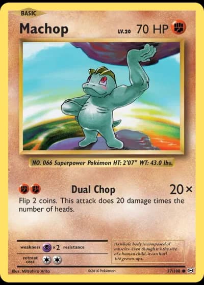 Machop #57/108 — Evolutions